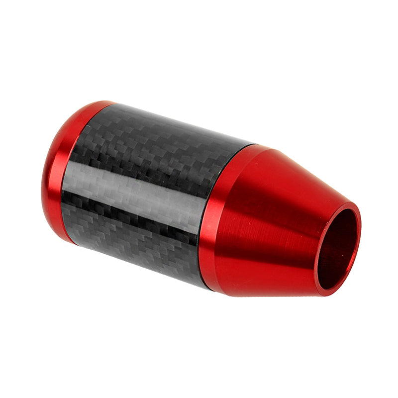 Brand New Universal 6 SPEED Red Real Carbon Fiber Racing Gear Stick Shift Knob For MT Manual M12 M10 M8