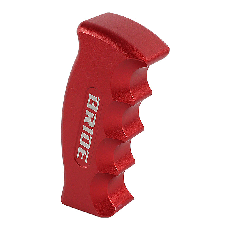 Brand New Bride Universal Red Aluminum Slotted Pistol Grip Handle Manual Gear Shift Knob Shifter M8 M10 M12