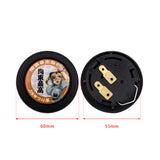 Brand New Universal Anime Hentai Car Horn Button Black Steering Wheel Center Cap