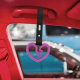 Brand New Broken Heart Purple JDM TSURIKAWA Ring Subway Train Bus Handle Strap Charm Drift