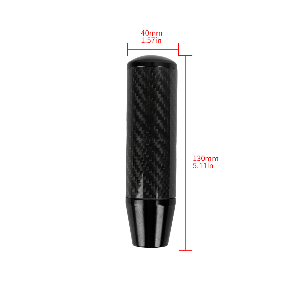 Brand New Universal Momo Black Carbon Fiber Manual Gear Stick Shift Knob Lever Shifter 13cm