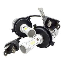 Load image into Gallery viewer, Brand New Premium Design H4 LED Headlight Bulb Pack 16000 Lumen 6500K Bright White