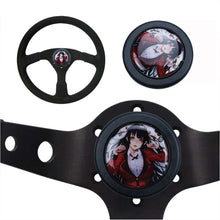 Load image into Gallery viewer, Brand New Universal Anime Hentai Car Horn Button Black Steering Wheel Center Cap