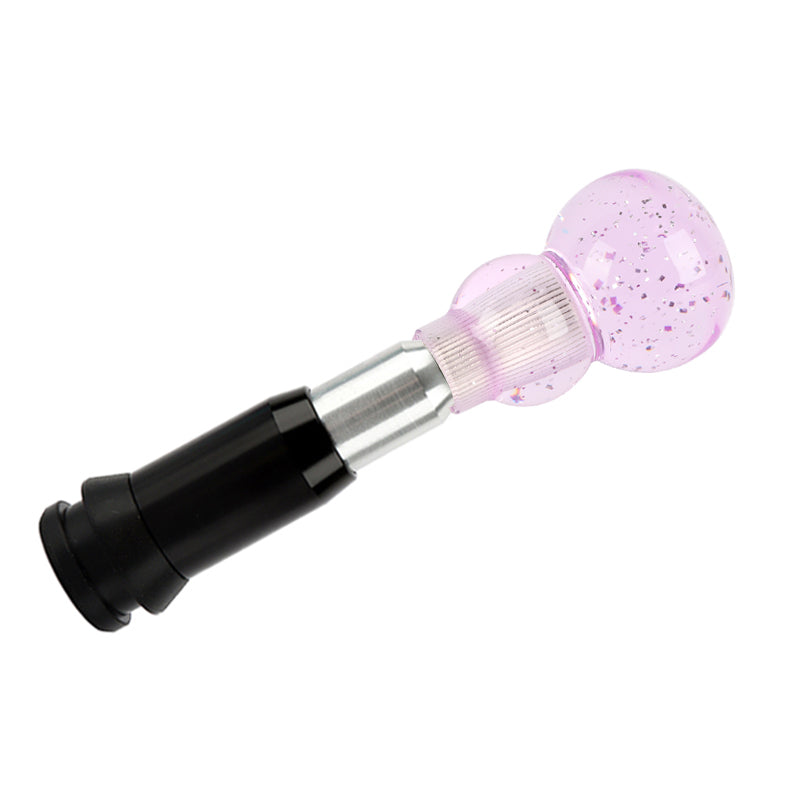 Brand New JDM Purple Glitter Gourd Shape Crystal Automatic Gear Shift Knob Lever Shifter