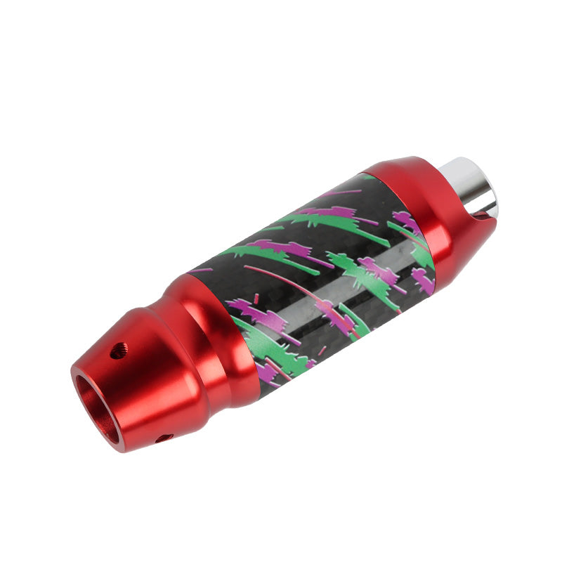 Brand New Universal HKS Real Carbon Fiber Red Aluminum Automatic Transmission Racing Gear Shift Knob