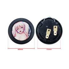 Load image into Gallery viewer, Brand New Universal Anime Hentai Car Horn Button Black Steering Wheel Center Cap