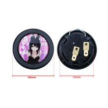 Load image into Gallery viewer, Brand New Universal Anime Hentai Car Horn Button Black Steering Wheel Center Cap