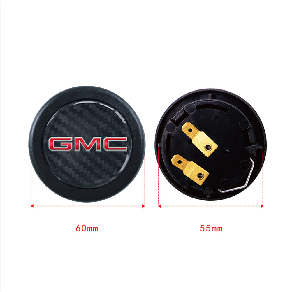 Brand New Universal GMC Car Horn Button Black Steering Wheel Horn Button Center Cap