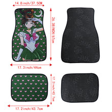 Load image into Gallery viewer, Brand New 4PCS UNIVERSAL ANIME SAILOR JUPITER Racing Fabric Car Floor Mats Interior Carpets