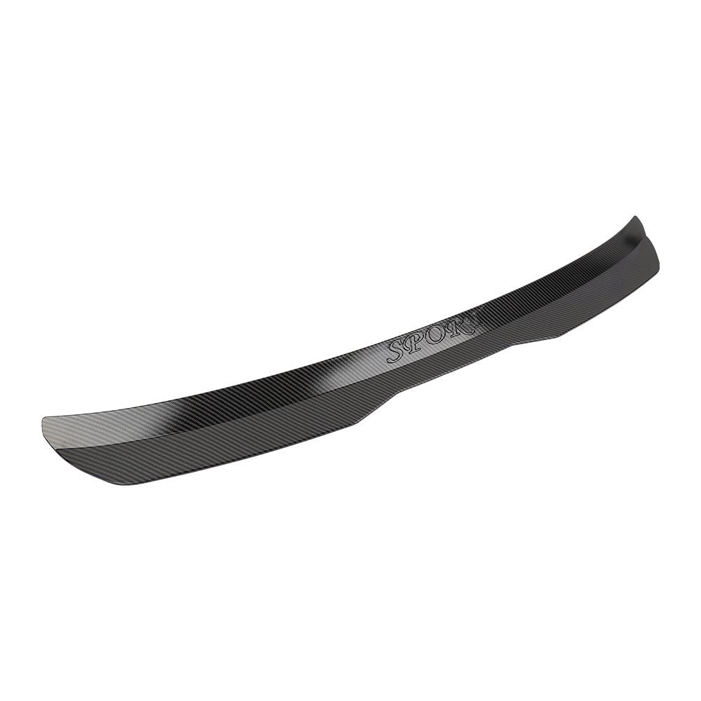 Brand New Car Rear Trunk Wing Spoiler ABS Carbon Fiber Look Modified Lip Universal Fit