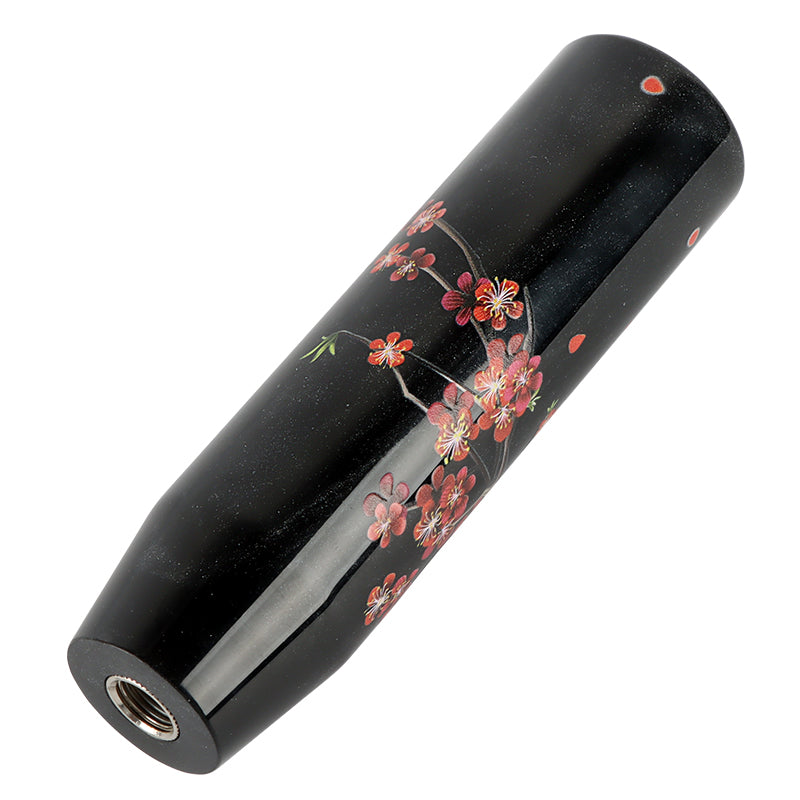 Brand New 15CM Universal Sakura Flower Pearl Black Manual Gear Stick Shift Knob Lever Shifter M12 M10 M8