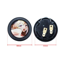 Load image into Gallery viewer, Brand New Universal Anime Hentai Car Horn Button Black Steering Wheel Center Cap