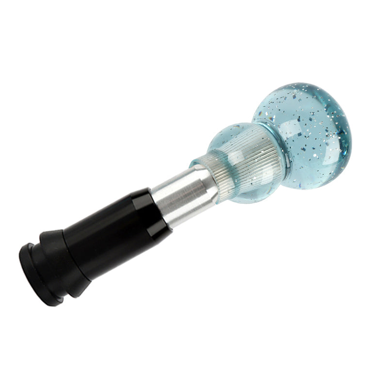 Brand New JDM Blue Glitter Gourd Shape Crystal Automatic Gear Shift Knob Lever Shifter