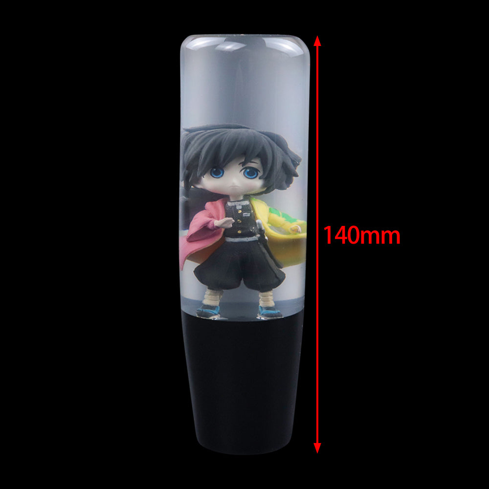 Brand New Universal Anime Character Crystal Clear Stick Car Manual Gear Shift Knob Shifter Lever Cover