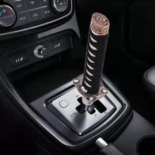 Load image into Gallery viewer, Brand New Universal Japanese Katana Samurai Sword Shift Gear Knob Lever Shifter Gear Metal Aluminum