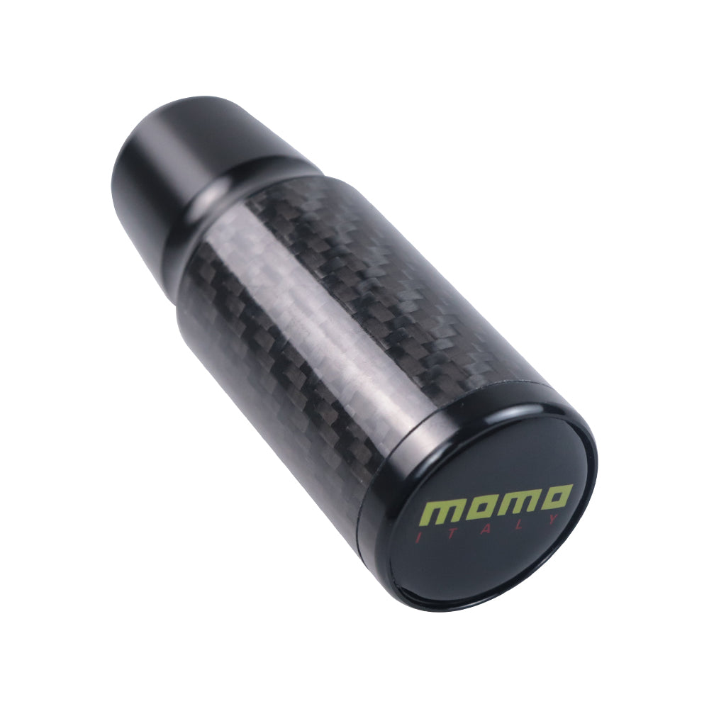 Brand New Universal Momo Black Real Carbon Fiber Racing Gear Stick Shift Knob For MT Manual M12 M10 M8