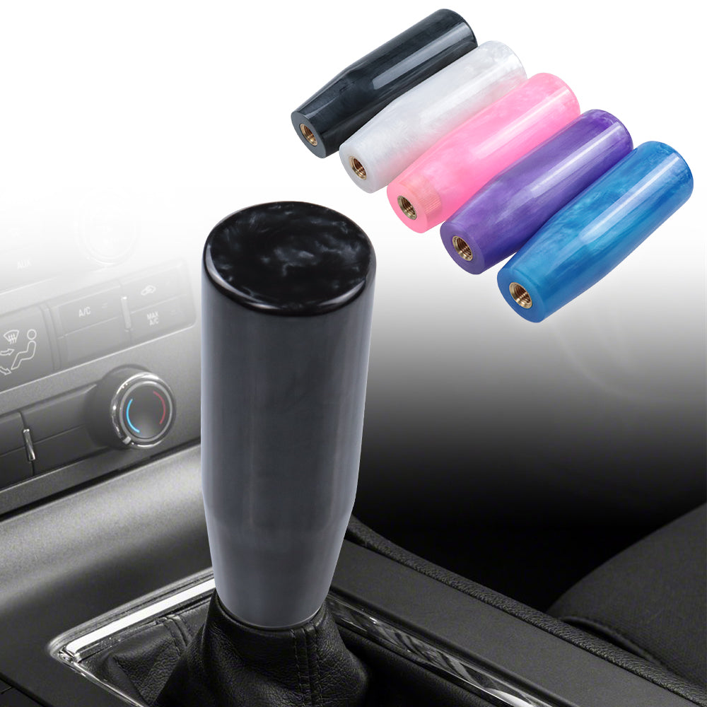 Brand New 12CM Universal Pearl Long Black Stick Manual Car Gear Shift Knob Shifter M8 M10 M12