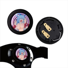 Load image into Gallery viewer, Brand New Universal Anime Hentai Car Horn Button Black Steering Wheel Center Cap