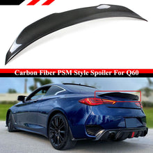 Load image into Gallery viewer, BRAND NEW 2017-2022 INFINITI Q60 HIGH KICK Real Carbon Fiber Rear Trunk PSM Spoiler