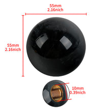 Load image into Gallery viewer, Brand New Universal Pearl Black Round Ball Shift Knob Car Gear MT Manual Shifter M8 M10 M12