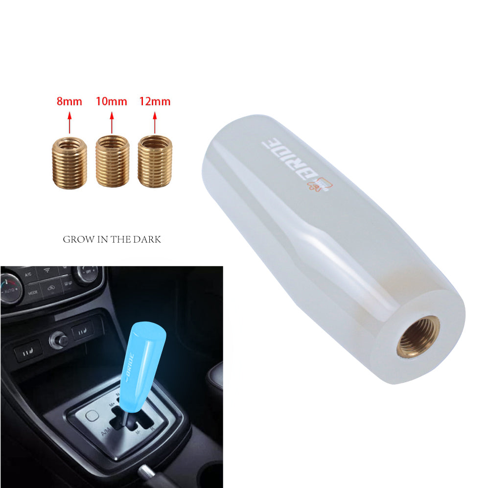 Brand New Universal 12CM BRIDE Glow in the Dark Blue Pearl Long Stick Manual Car Gear Shift Knob Shifter M8 M10 M12