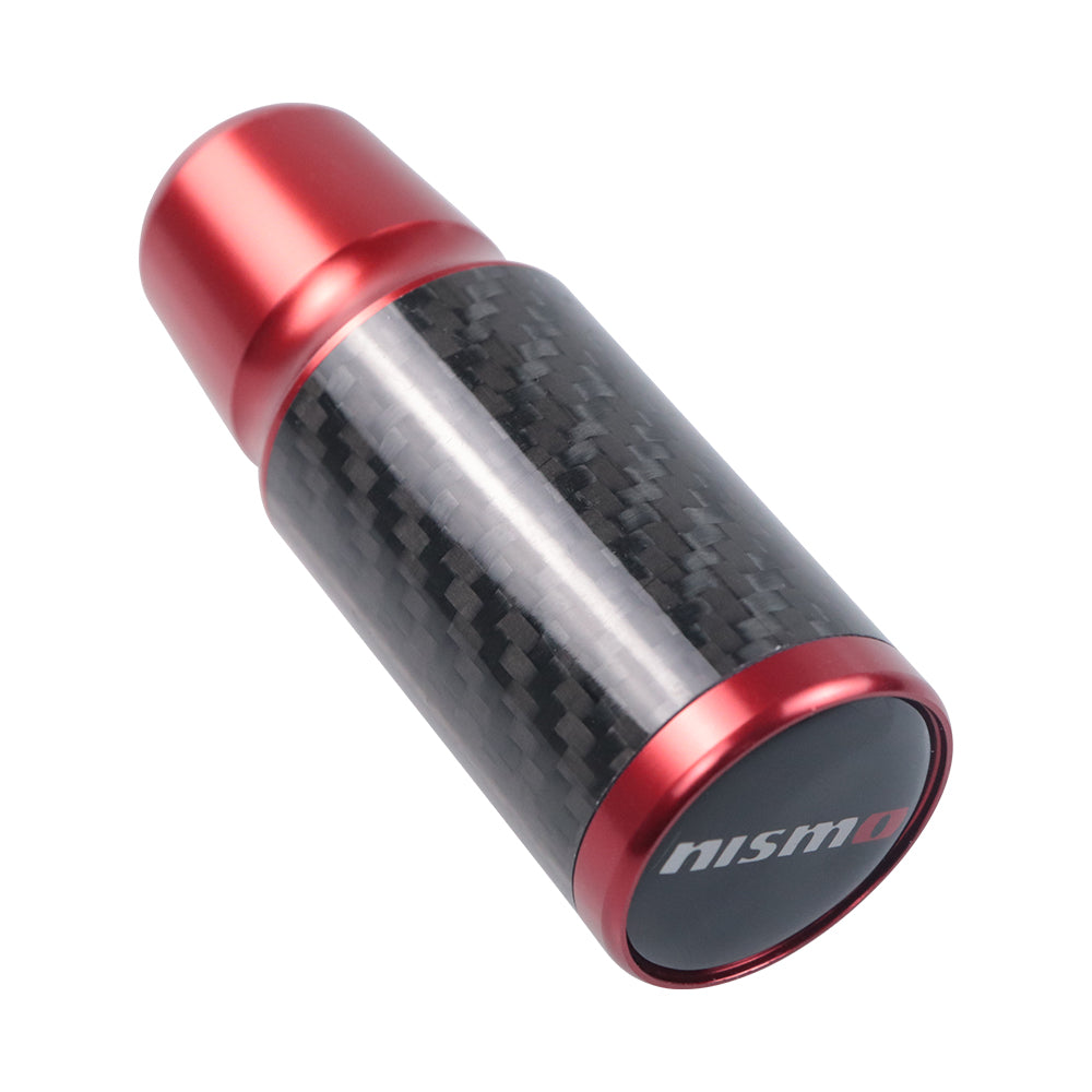 Brand New Universal Nismo Red Real Carbon Fiber Racing Gear Stick Shift Knob For MT Manual M12 M10 M8