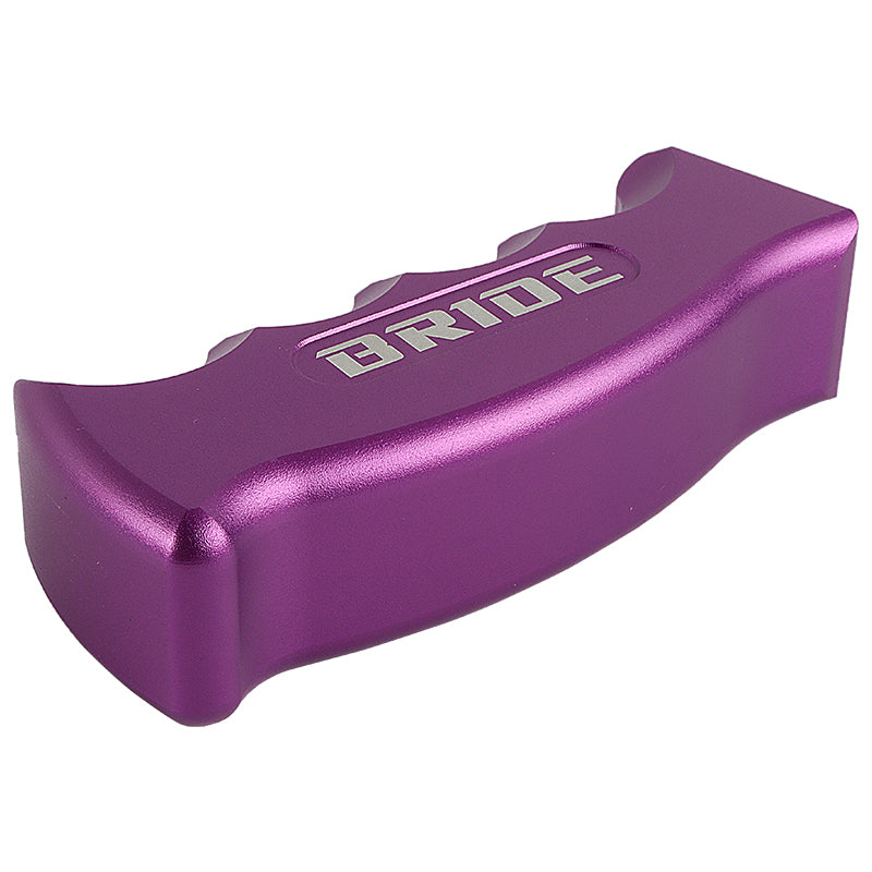 Brand New Bride Universal Purple Aluminum Slotted Pistol Grip Handle Manual Gear Shift Knob Shifter M8 M10 M12