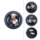 Brand New Universal Anime Hentai Car Horn Button Black Steering Wheel Center Cap