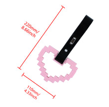 Load image into Gallery viewer, Brand New Minecraft Heart Pink Handle JDM TSURIKAWA Ring Subway Train Bus Handle Strap Charm Drift