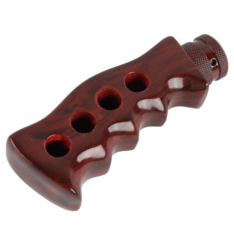 Brand New Universal Dark Wood Slotted Pistol Grip Handle Manual Gear Shift Knob Shifter M8 M10 M12