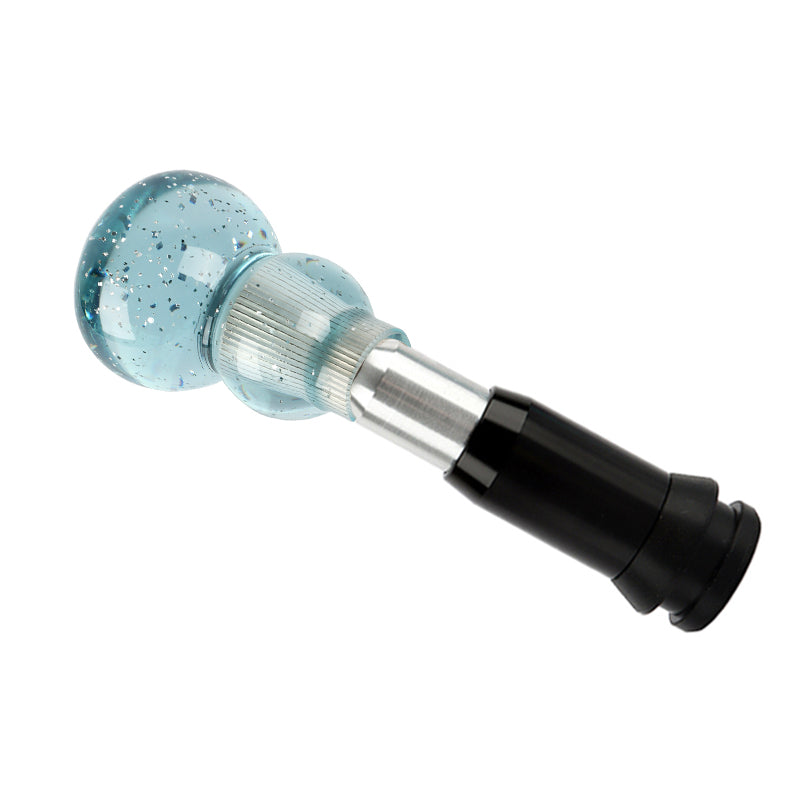 Brand New JDM Blue Glitter Gourd Shape Crystal Automatic Gear Shift Knob Lever Shifter