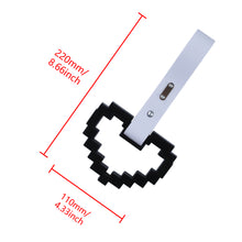 Load image into Gallery viewer, Brand New Minecraft Heart Black Handle JDM TSURIKAWA Ring Subway Train Bus Handle Strap Charm Drift