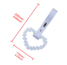 Load image into Gallery viewer, Brand New Minecraft Heart White Handle JDM TSURIKAWA Ring Subway Train Bus Handle Strap Charm Drift