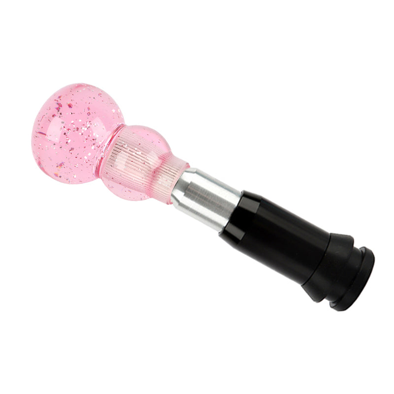 Brand New JDM Pink Glitter Gourd Shape Crystal Automatic Gear Shift Knob Lever Shifter