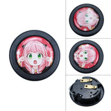 Brand New Universal Anime Hentai Car Horn Button Black Steering Wheel Center Cap