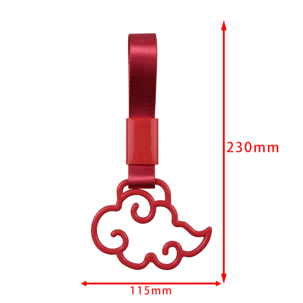 Brand New Cloud Handle Red JDM TSURIKAWA Ring Subway Train Bus Red Handle Strap Charm Drift