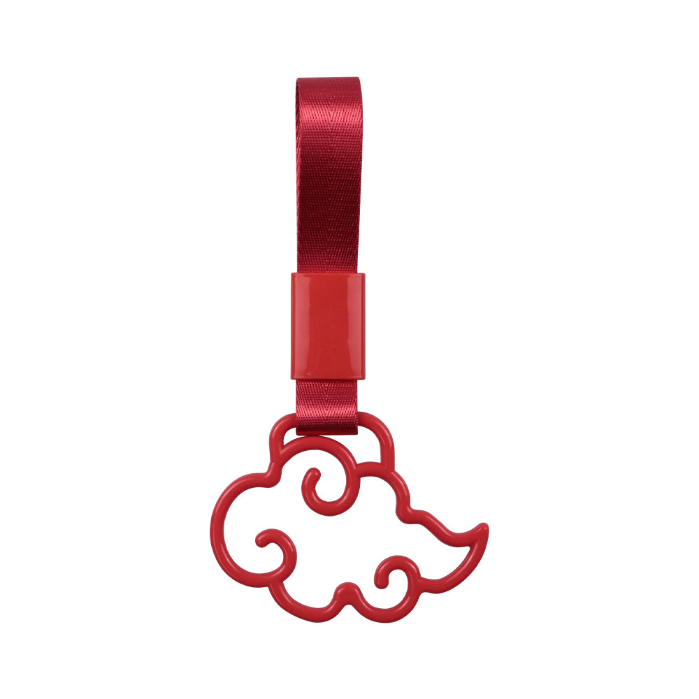 Brand New Cloud Handle Red JDM TSURIKAWA Ring Subway Train Bus Red Handle Strap Charm Drift