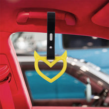 Load image into Gallery viewer, Brand New Devil Demon Heart Yellow JDM TSURIKAWA Ring Subway Train Bus Handle Strap Charm Drift