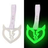 Brand New Devil Demon Broken Heart Glow In The Dark Green JDM TSURIKAWA Ring Subway Train Bus Handle Strap Charm Drift