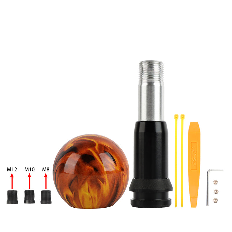 Brand New Fireball Round Ball Aluminum Automatic Transmission Car Gear Shift Knob Shifter level