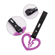 Load image into Gallery viewer, Brand New Broken Heart Purple JDM TSURIKAWA Ring Subway Train Bus Handle Strap Charm Drift