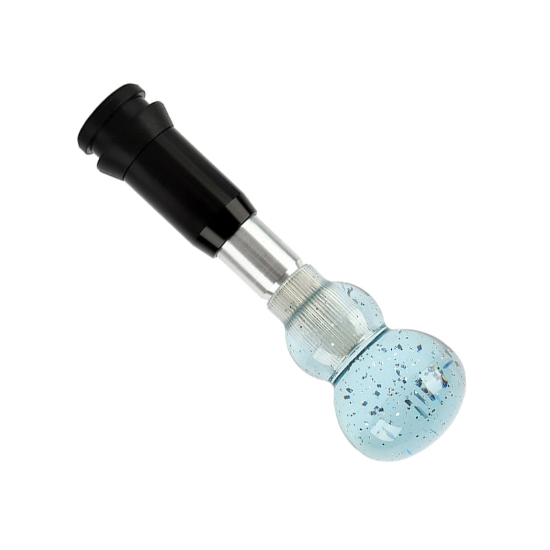 Brand New JDM Blue Glitter Gourd Shape Crystal Automatic Gear Shift Knob Lever Shifter