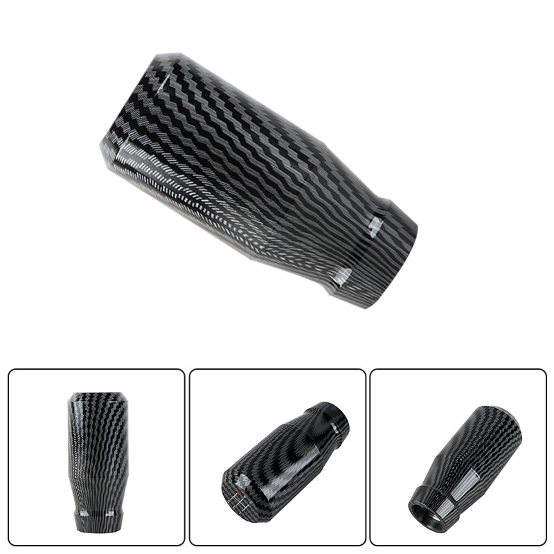 Brand New Universal JDM 5 Speed Aluminum Carbon Fiber Look Manual Gear Stick Shift Knob Shifter M8 M10 M12