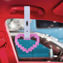 Load image into Gallery viewer, Brand New Minecraft Heart H-Pink (Glows in the Dark) JDM TSURIKAWA Ring Subway Train Bus White Handle Strap Charm Drift