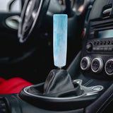 Brand New 12CM Universal Pearl Long White / Teal Stick Manual Car Gear Shift Knob Shifter M8 M10 M12