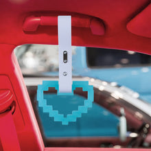 Load image into Gallery viewer, Brand New Minecraft Heart Teal (Glows in the Dark) JDM TSURIKAWA Ring Subway Train Bus White Handle Strap Charm Drift