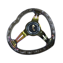 Load image into Gallery viewer, Brand New Universal 6-Hole 350MM Heart Black Deep Dish Vip Crystal Bubble Neo Spoke Steering Wheel