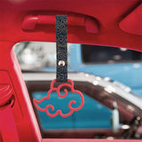 Brand New Cloud Handle Red JDM TSURIKAWA Ring Subway Train Bus Black Handle Strap Charm Drift