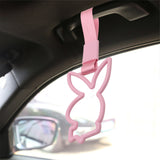 Brand New Playboy Bunny Shaped Pink JDM TSURIKAWA Subway Bus Pink Handle Strap Charm Drift