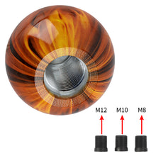 Load image into Gallery viewer, Brand New Universal Fire Ball Round Ball Manual Car Racing Gear Shift Knob Shifter M12 M10 M8